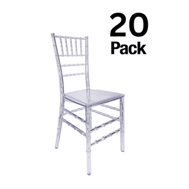 Clear Resin ThinVisible Chiavari Chair, 20 Chair Bundle by Chivari