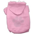 thumbnail image 1 of Clear Rhinestone Paw Hoodies Pink XL - 16, 1 of 1