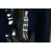 Clear Rhinestones Unique Post Drop pageant Earrings D cor Drop Earrings Bridal Wedding Beautiful Dazzle Crystal Dangle Fashion Jewelry