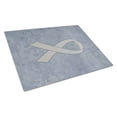 thumbnail image 1 of Clear Ribbon for Lung Cancer Awareness Glass Cutting Board Large Size, 1 of 7
