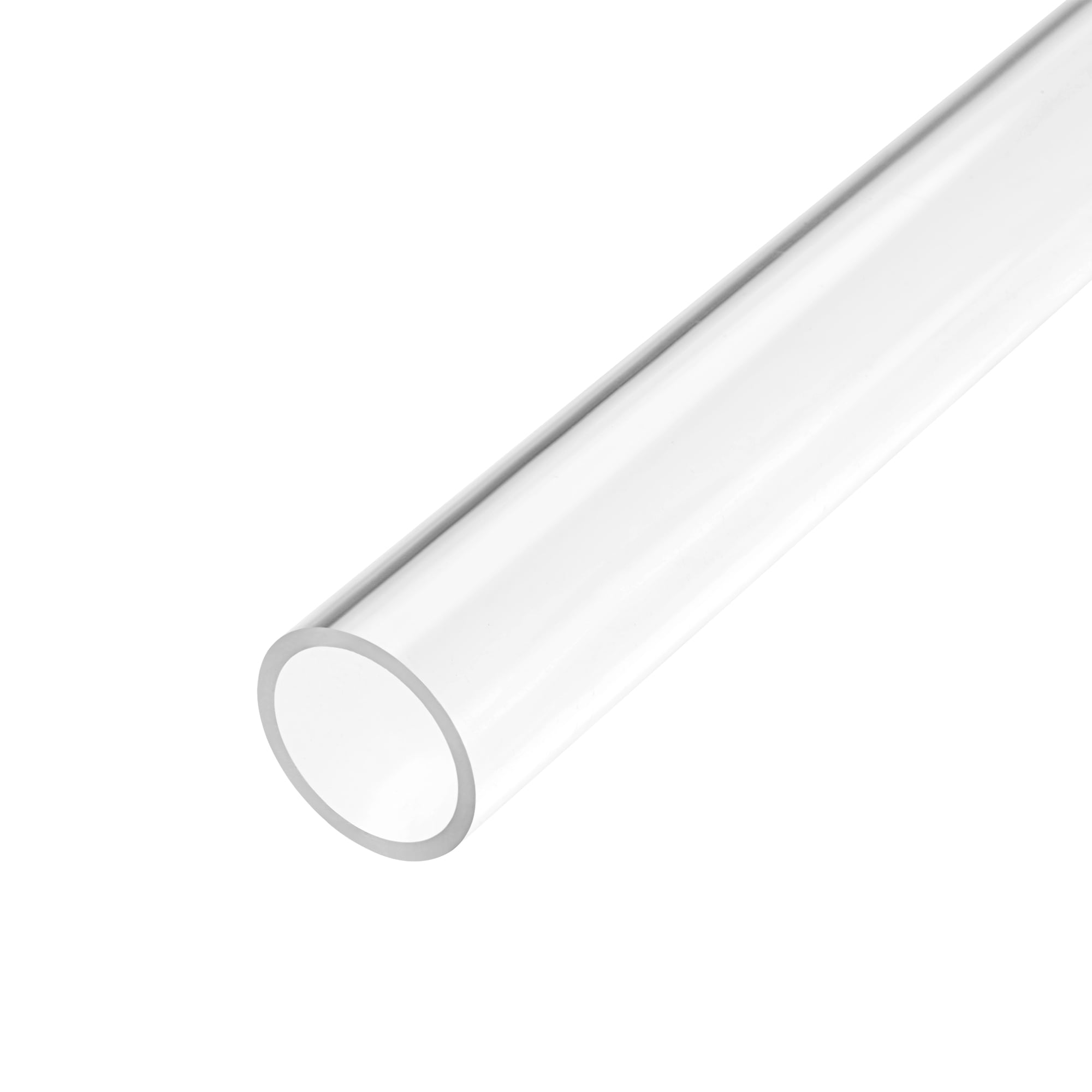 Clear Rigid Acrylic Pipe 18mm ID x 22mm(7/8") OD x 0.5m(20"), 2mm(3/32