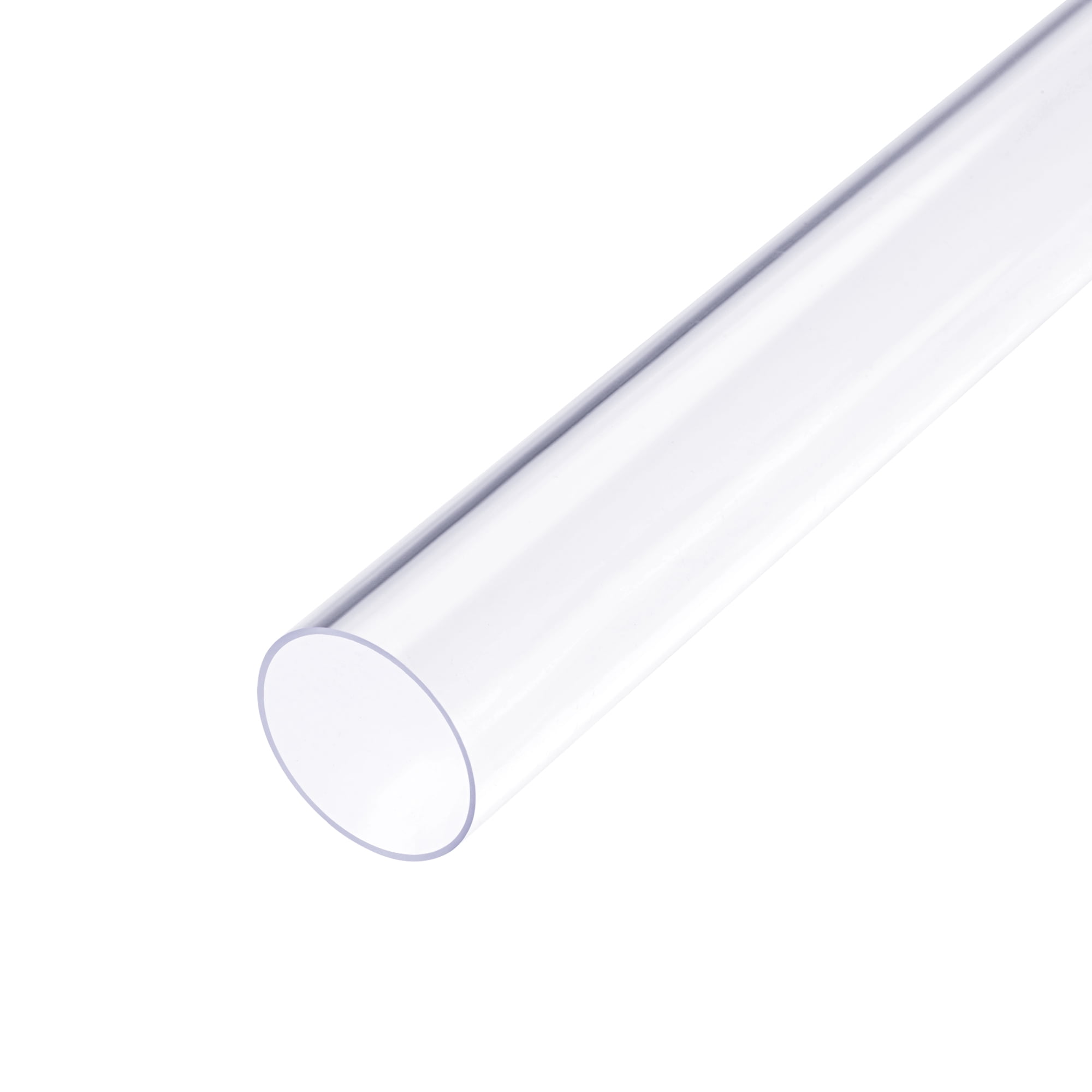 Clear Rigid PVC Pipe 29/32"(23mm) ID x 1"(25mm) x 1.3ft 0.04" Wall Round Tube Tubing