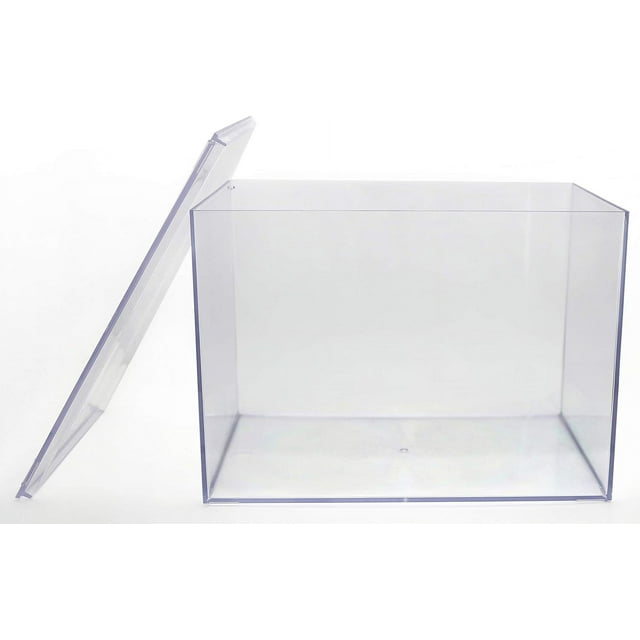 Clear Rigid Plastic Box, 12 1/2" x 8 1/2" x 8 1/2"