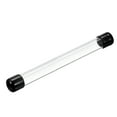 thumbnail image 1 of Clear Rigid Tube Round Plastic Tubing with Black Rubber Cap, 305mm/ 12 Inch Length, 16mmx20mm/0.63"x0.8", 1 Set, 1 of 6