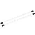 thumbnail image 1 of Clear Rigid Tube Round Plastic Tubing with Black Rubber Cap, 305mm/ 12 Inch Length, 4mmx5mm/0.16"x0.2", 2 Set, 1 of 7
