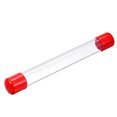 thumbnail image 1 of Clear Rigid Tube Round Plastic Tubing with Red Rubber Cap, 305mm/ 12 Inch Length, 21mmx25mm/0.83"x1", 1 Set, 1 of 6