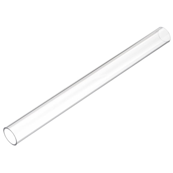 Uxcell Clear Rigid Tubing 0.94" ID x 1 1/8" OD x 1Ft Round Plastic Polycarbonate Tube