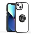 thumbnail image 1 of Clear Ring Case Compatible with Apple iPhone 13 Pro Max (6.7") Slim Transparent Shockproof Hybrid Chromed with Magnetic Ring Stand Holder Cover [ Black ], 1 of 4