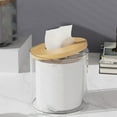 thumbnail image 1 of Clear Roll Tissue Box Holder with Cover, Tissue Dispenser Box, Household Roll Paper Dispenser for Car, Bathroom, Laundry, Office, Counter and Table, 1 Pcs, 5.11x5.11", 1 of 6