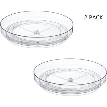 Home Turntable  Lazy Susan Spinning Spice Rack for Kitchen Cabinets  10.83  and 9.25 inch Storage Containers