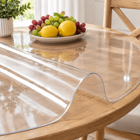 Clear Round Dining Table Protector Tablecloth Cover Desk Top Pad Mat For Glfurniture Kitchen Coffee Marble End Bed Sofa Side Bistr