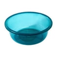 thumbnail image 1 of Clear Round Plastic Wash Basin，Portable Dish Tub Dishpan Multipurpose Washtub for Face Cleansing Dish Wash Vegetable Fruit Wash Small Blue, 1 of 6