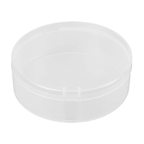 Clear Round Storage Box with Lid, Plastic Container for Kitchen Pantry Bathroom Organization, Multi-Use Small Round Holder