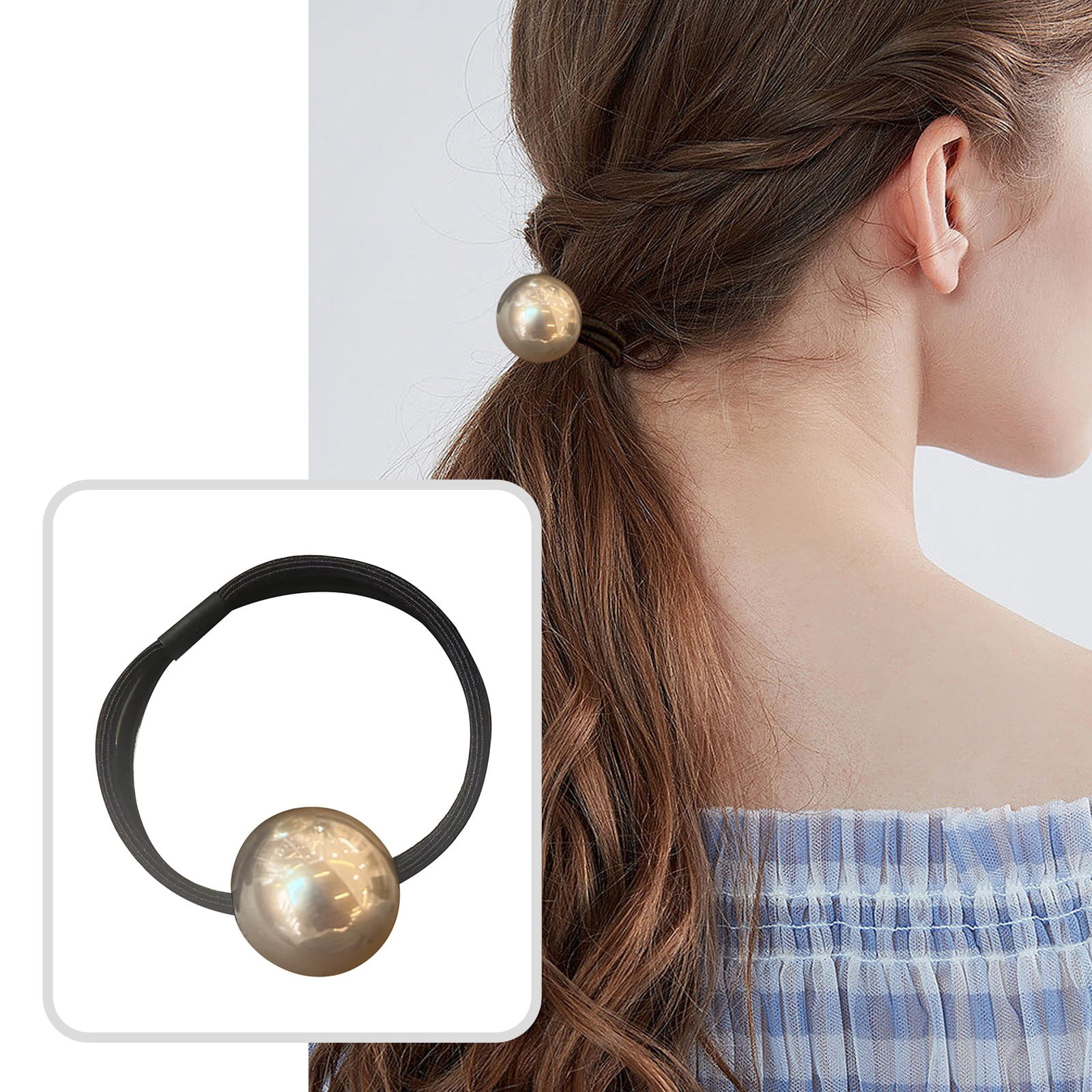 Clear Rubber Bands Baby Extra Large Hair Bands Elastic Hair Ties for