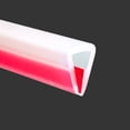 thumbnail image 1 of Clear Rubber Edge Trim, Self-Adhesive Clear Rubber Edge Trim, Edge Protector for Sheet Metal, Glasses or Flexi Glasses, Silicone Rubber Material, Fit 1/4"(6.4mm), U Channel Edge Trim, Length 20Ft, 1 of 7