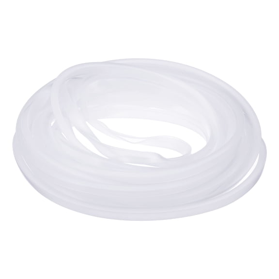 Clear Rubber U Channel Edge Trim, Silicone Door Seal Strip 3/16" Slot Fit for 5/32"-7/32" Edge