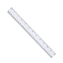 Clear Ruler 30cm 12 Inch Transparent Ruler with Metric and Units for Students and Schools