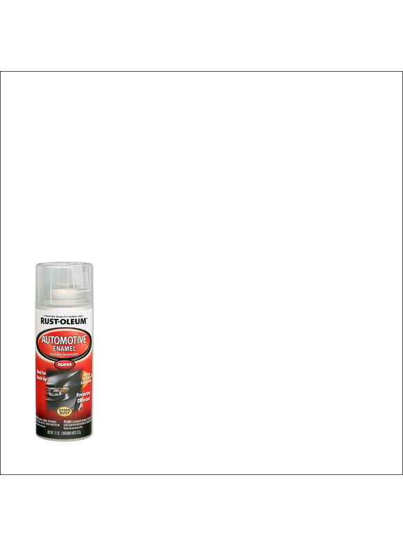 Clear, Rust-Oleum Automotive Enamel Gloss Protective Spray Paint-257884, 11 oz