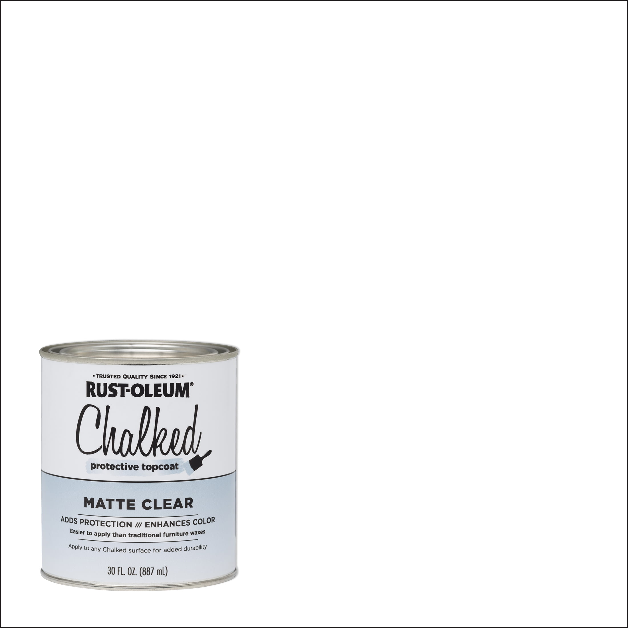 2 Pack, Clear, Rust-Oleum Chalked Matte Interior Protective Topcoat, 30 oz