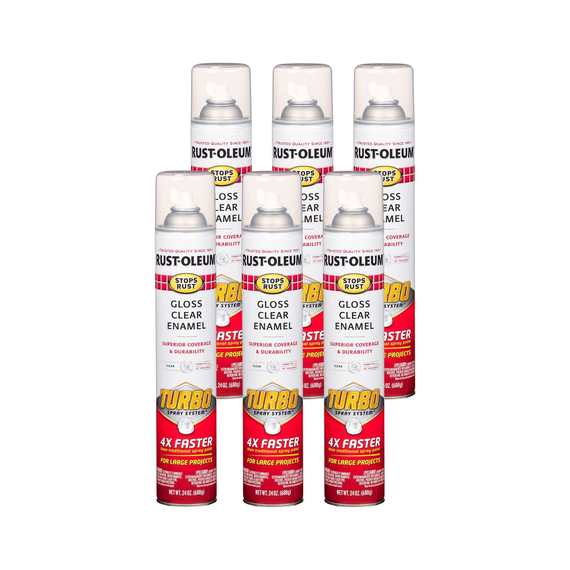 Rust-Oleum, Spray Paint, 353345, Clear Gloss Turbo Spray - Walmart.com