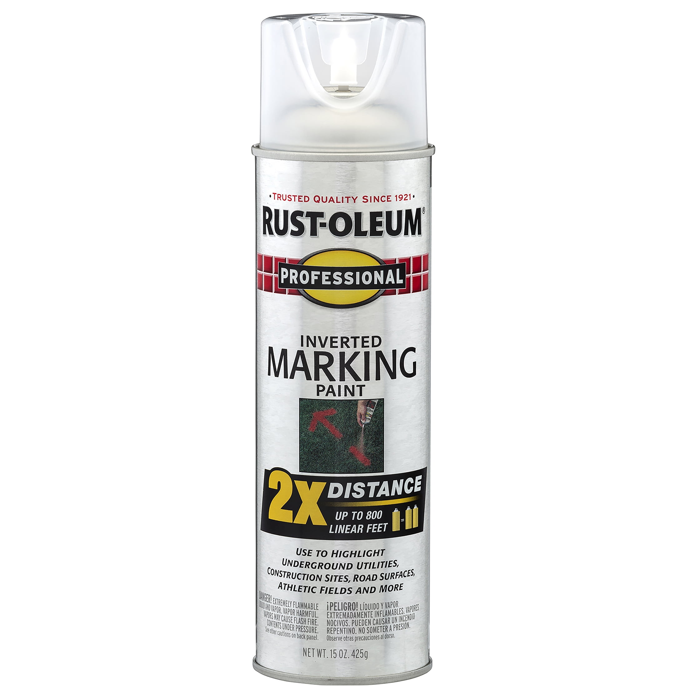 Clear, Rust-Oleum Professional 2X Distance Marking Paint Spray