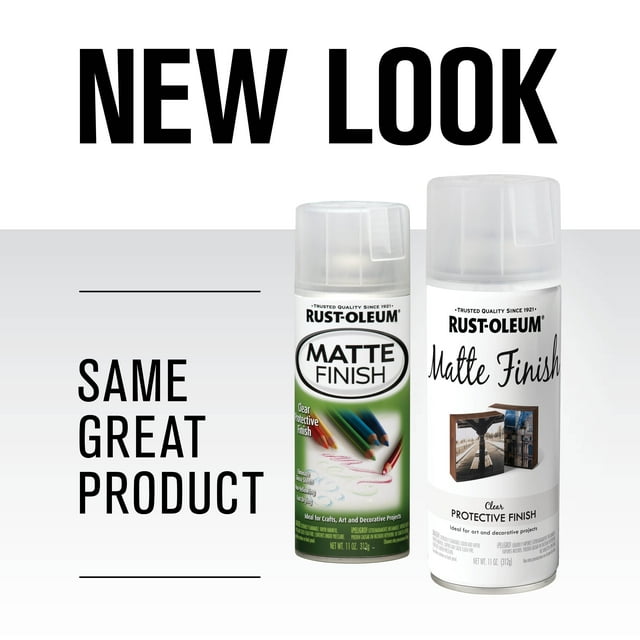 Clear, RustOleum Specialty Matte Finish Spray267028, 11 oz