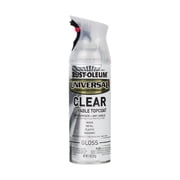 Clear, Rust-Oleum Universal Topcoat Gloss Spray Paint-317901, 11 oz