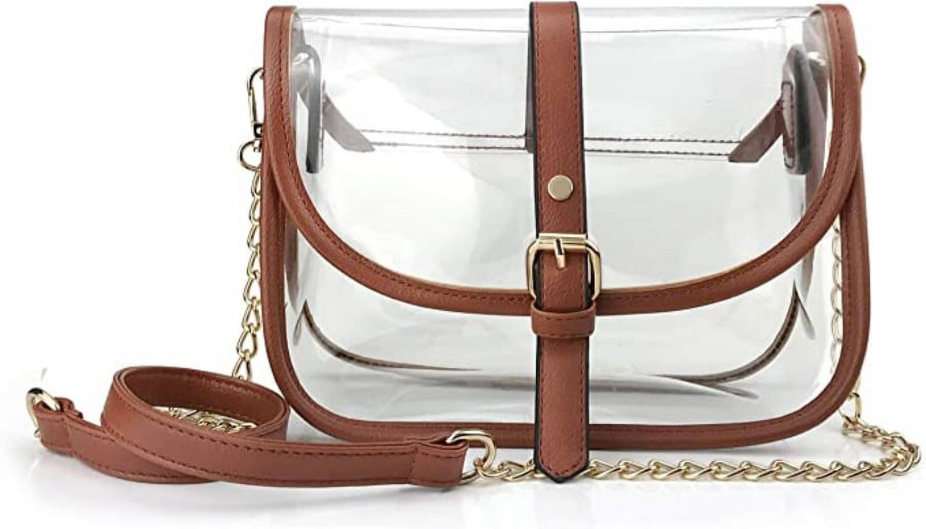 Clear Saddle Crossbody Bag Gift for Women Clear Purses for Stadium