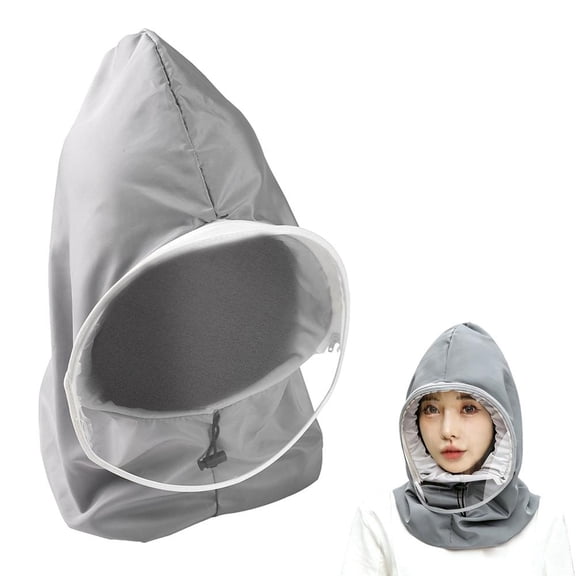 Clear Safety Face Shield for Grinding & Cutting, Face Shield Kit for Grinding & Cutting, Scratch Resistant Face Protection for Grinding, Shop, Industrial Use - Gray