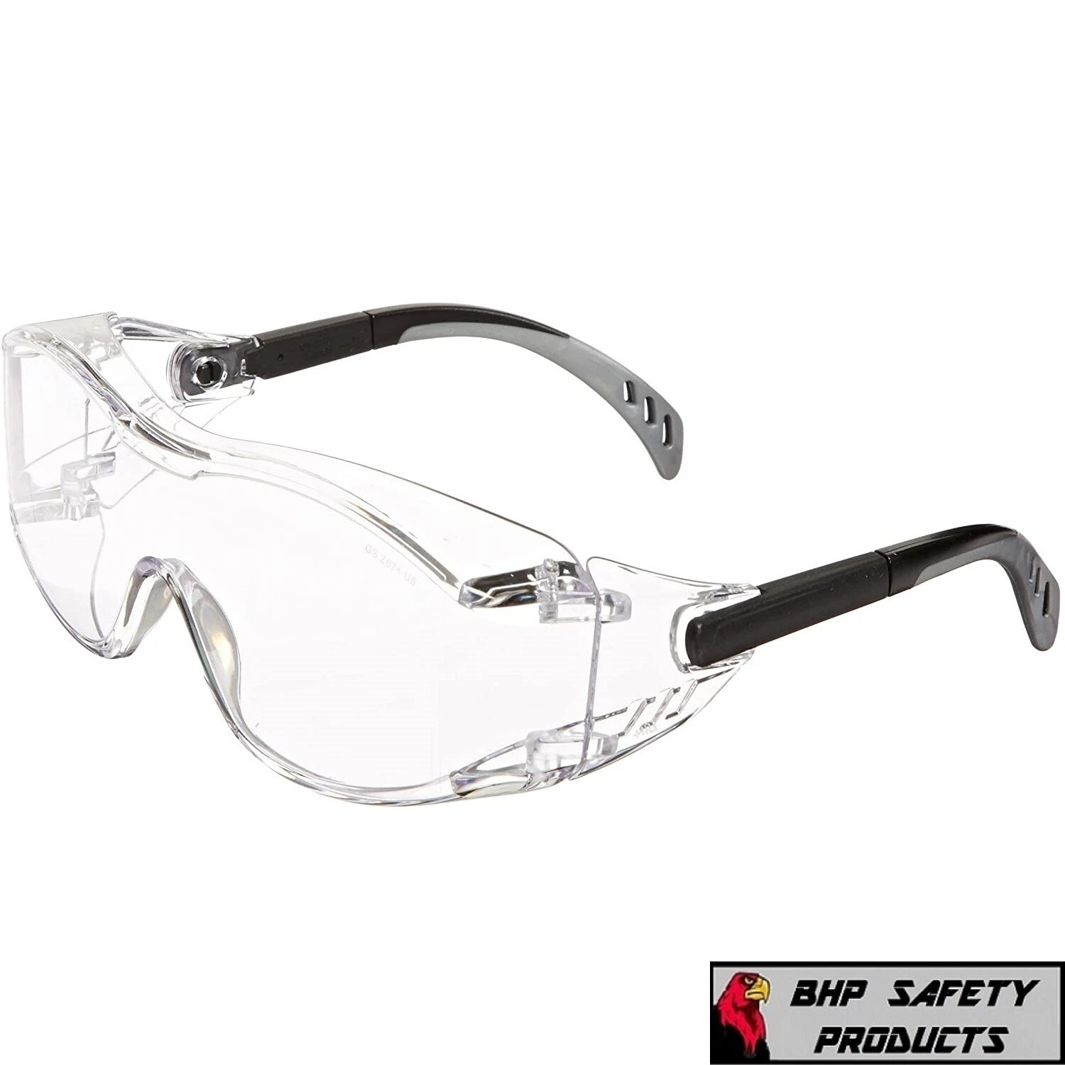 Clear Safety Goggles Over Glasses Work Lab Outdoor Eye Protection ...