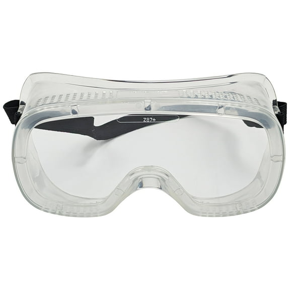 Clear Safety Goggles with Adjustable Strap, Meets ANSI Z87+ Standards