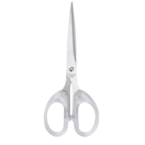 Clear Safety Scissors for Adult,Blunt-Tip Craft Paper Cutting Tool | Office Art Supplies | Portable Notebook Scissor Set(2.8×6.3")