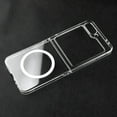 thumbnail image 1 of Clear for Samsung Galaxy Z Flip 6 Case Built-in Strong Compatible with MagSafe, Anti-Yellowing Crystal Hard PC Slim Thin Phone Cover for Samsung Galaxy Z Flip 6,Clear, 1 of 10
