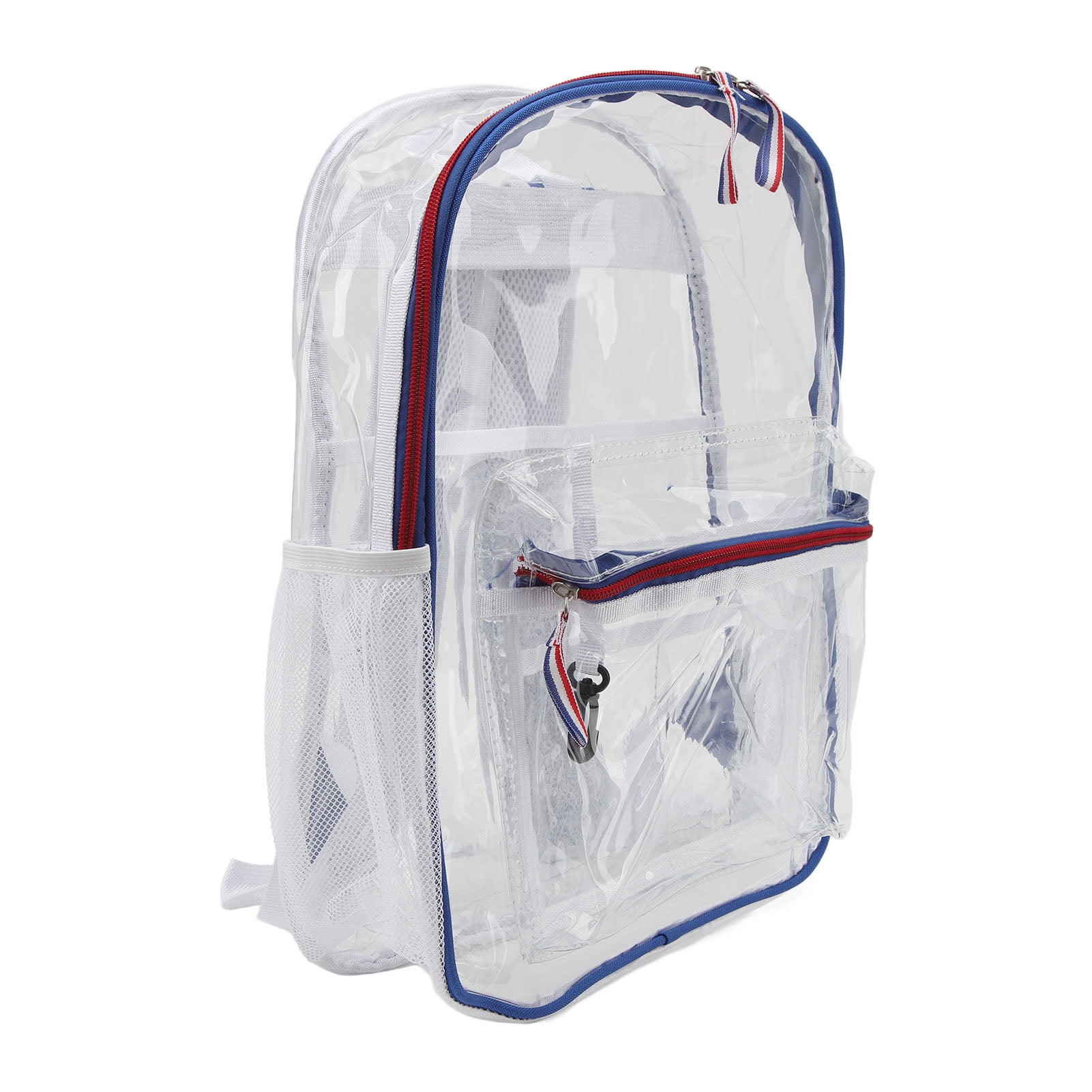 Clear School Bag, Comfortable Lightweight Clear PVC Backpack Time