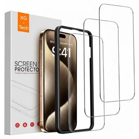 Clear Screen Protector for Apple iPhone 12 Pro Max, 3 - Pack Shatterproof Tempered Glass Protector Film 6.7"