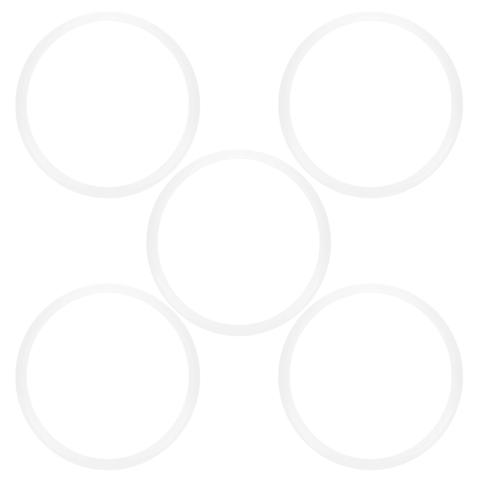 Clear Sealing Rings for 20cm Cookers, Pack of 5 Universal Stainless Steel Pressure Cooker