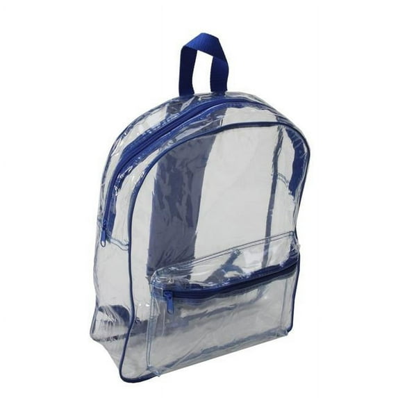 Clear Security Backpack, Royal Blue - Case of 50