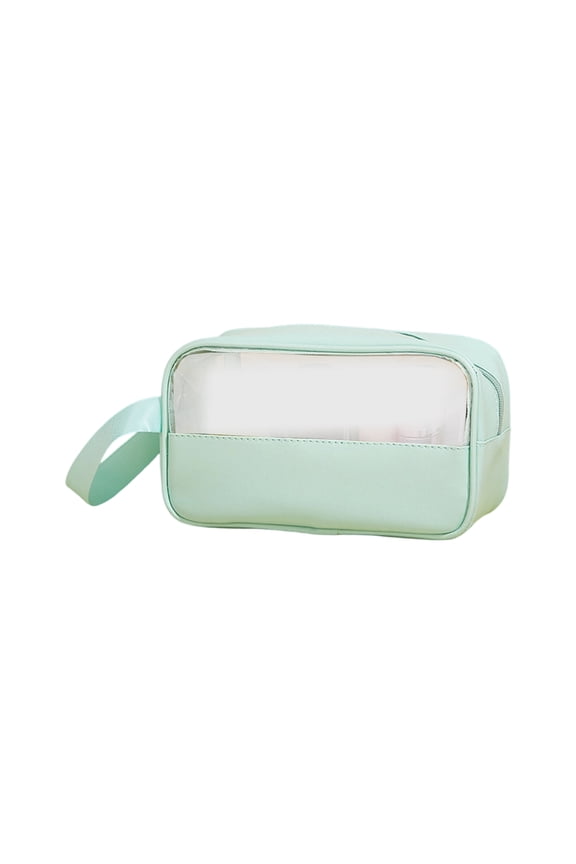 Clear See-Through Makeup Bag for Women Travel Toiletry Bag Cosmetic Organizer with Handle Cute Zipper Pouch Ideal Gift Toiletries Bag,S