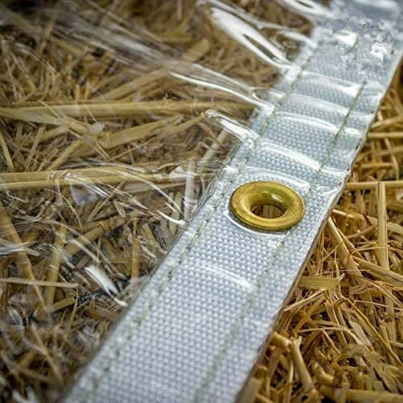 Clear See-Through PVC Vinyl Tarp Panels Fire Retardant 4' x 4'