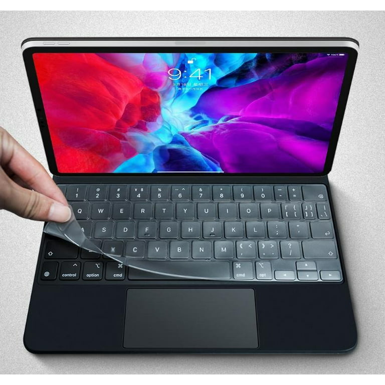 Clear See-Through iPad Magic Keyboard Cover, Protective TPU Tablet