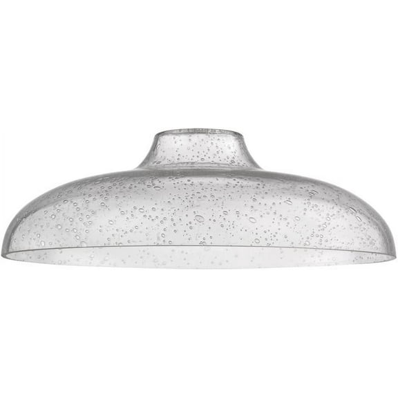 Clear Seeded Glass Shade 14-Inch Wide 1.63-Fitter