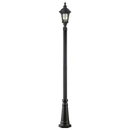 Z-Lite 545PHM-519P-BK Outdoor Post Light Clear seedy