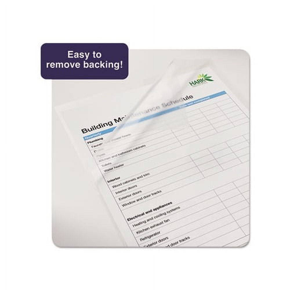 Great Value, Avery® Clear Self-Adhesive Laminating Sheets, 3 Mil, 9 X 12,  Matte Clear, 50/Box by AVERY PRODUCTS CORPORATION