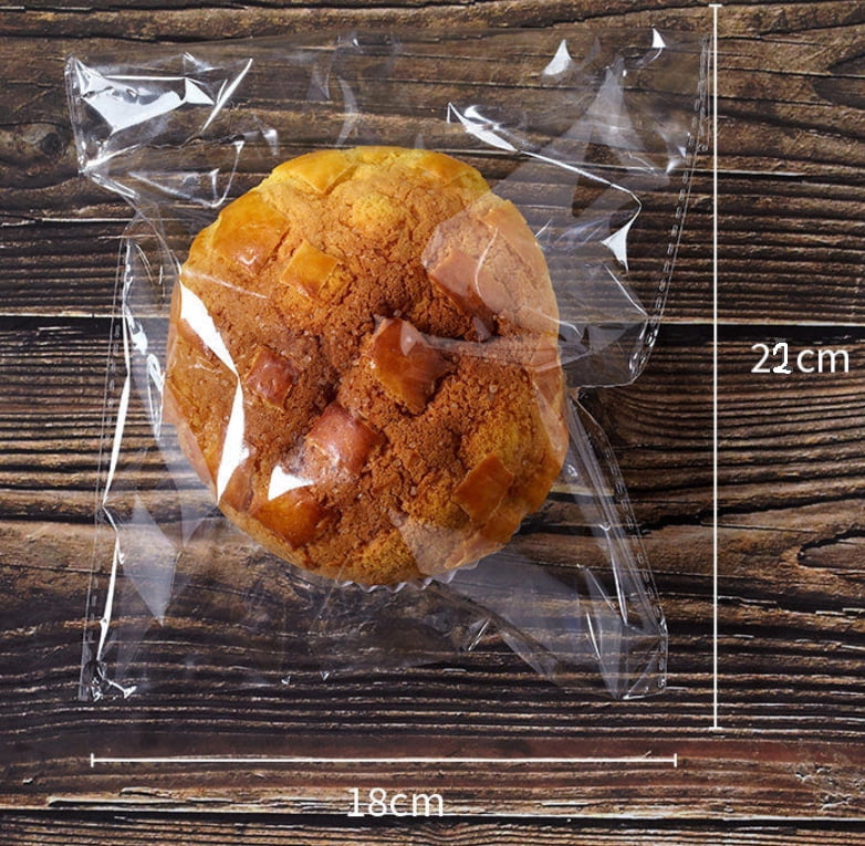 200 Resealable Cookie Bags - 5.5x5.5 Inch Self-Adhesive Treat Bags - Food Safe Cellophane For Biscuits, Candies, Party Favors