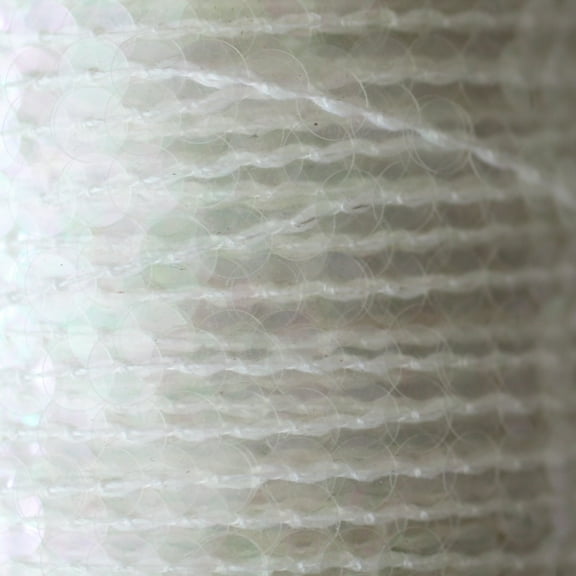 Clear Sequin Trim 6mm Center Stitched Crystal Rainbow Iris Iridescent Made in USA