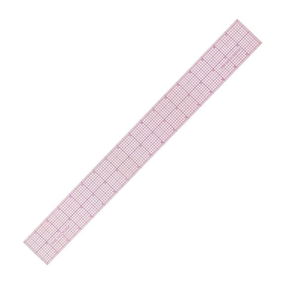 Clear Sewing Graph Ruler Fashion Design Ruler, Sandwich Line, 2 x 18, Transparent Pattern Making Dress Making Ruler for Sewing Pattern Making Quilting