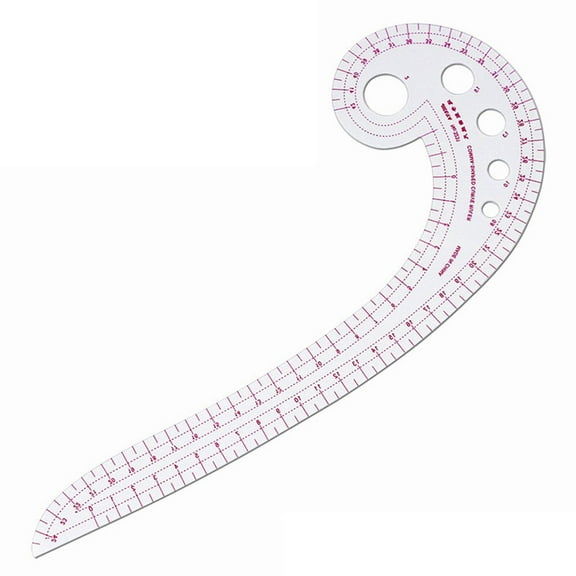 Clear Sewing Ruler French Curve Ruler Drawing Template for Fabric Sewing Tailors
