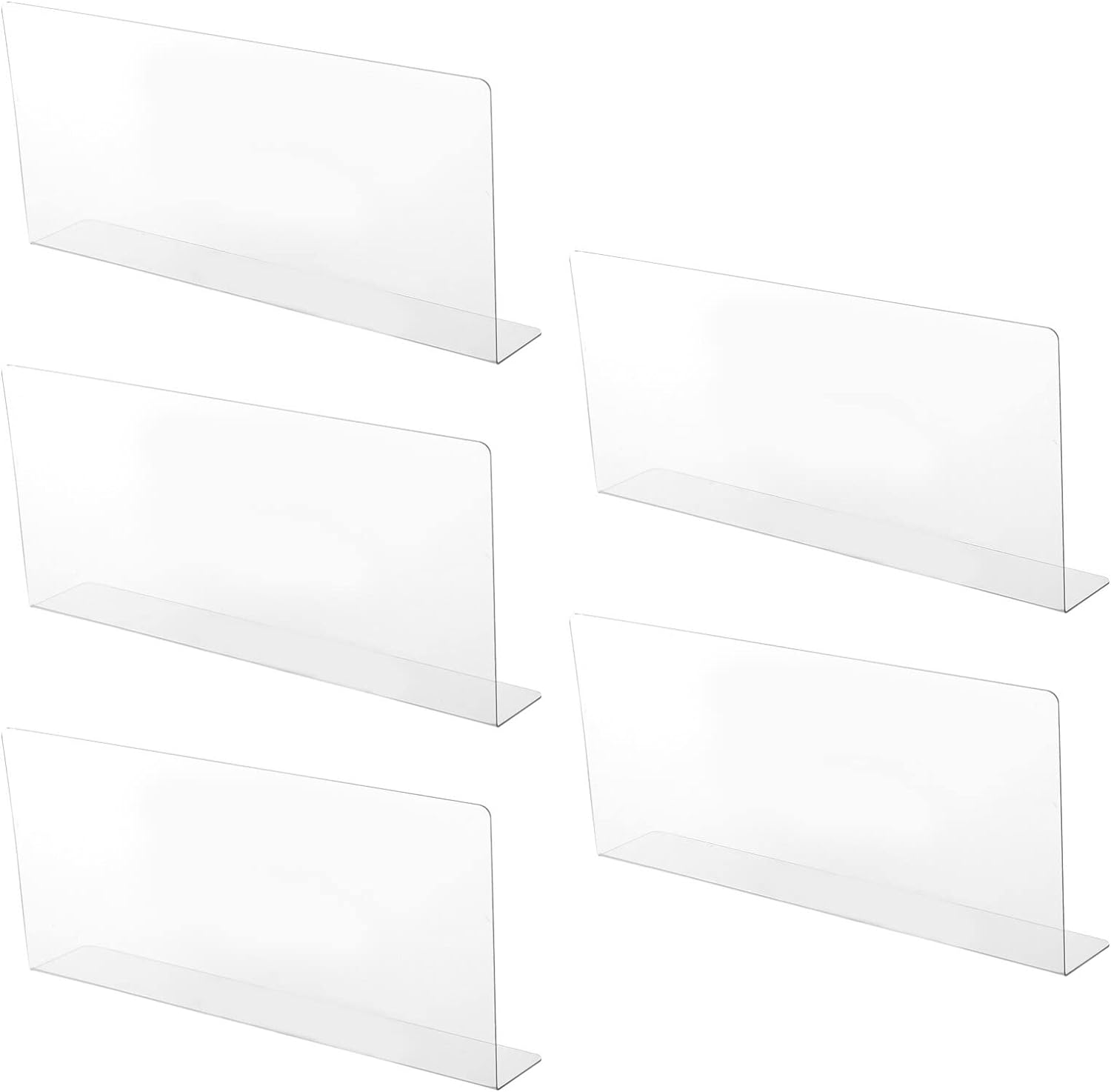 Clear Shelf Dividers Plastic Shelf Dividers L Shape Separator