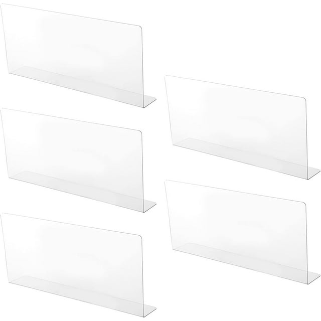 Clear Shelf Dividers Plastic Shelf Dividers L Shape Separator