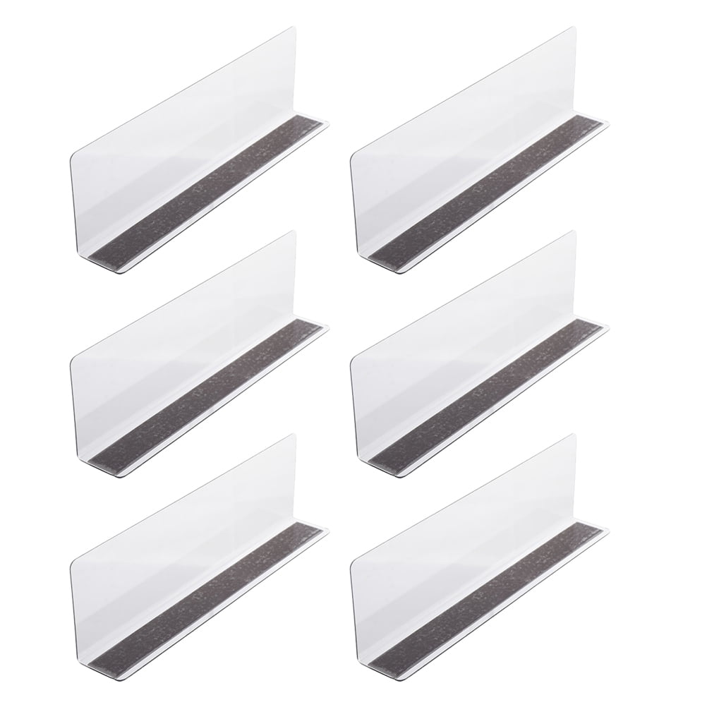 Clear Shelves 6 Pcs Kitchan Pantry Plastic Shelf Divider